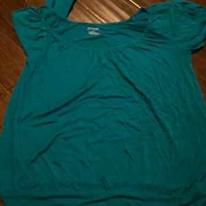Lane Bryant 3/4 sleeve banded hem 18/20 teal